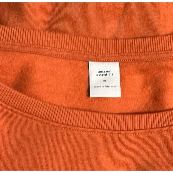 Amazon Essentials Fleece Tunic Sweatshirt Size XL Rust New With Tag - Picture 4 of 8